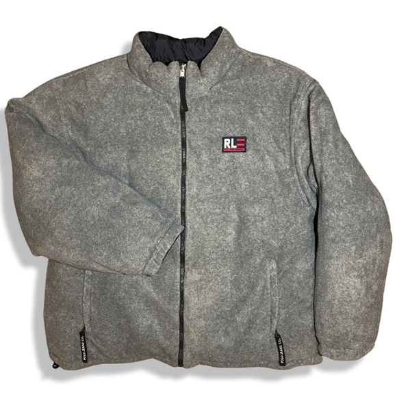 90s Ralph Lauren Polo Jeans Reversible Down Fill Puffer Jacket SIZE:XXL - Picture 3 of 5